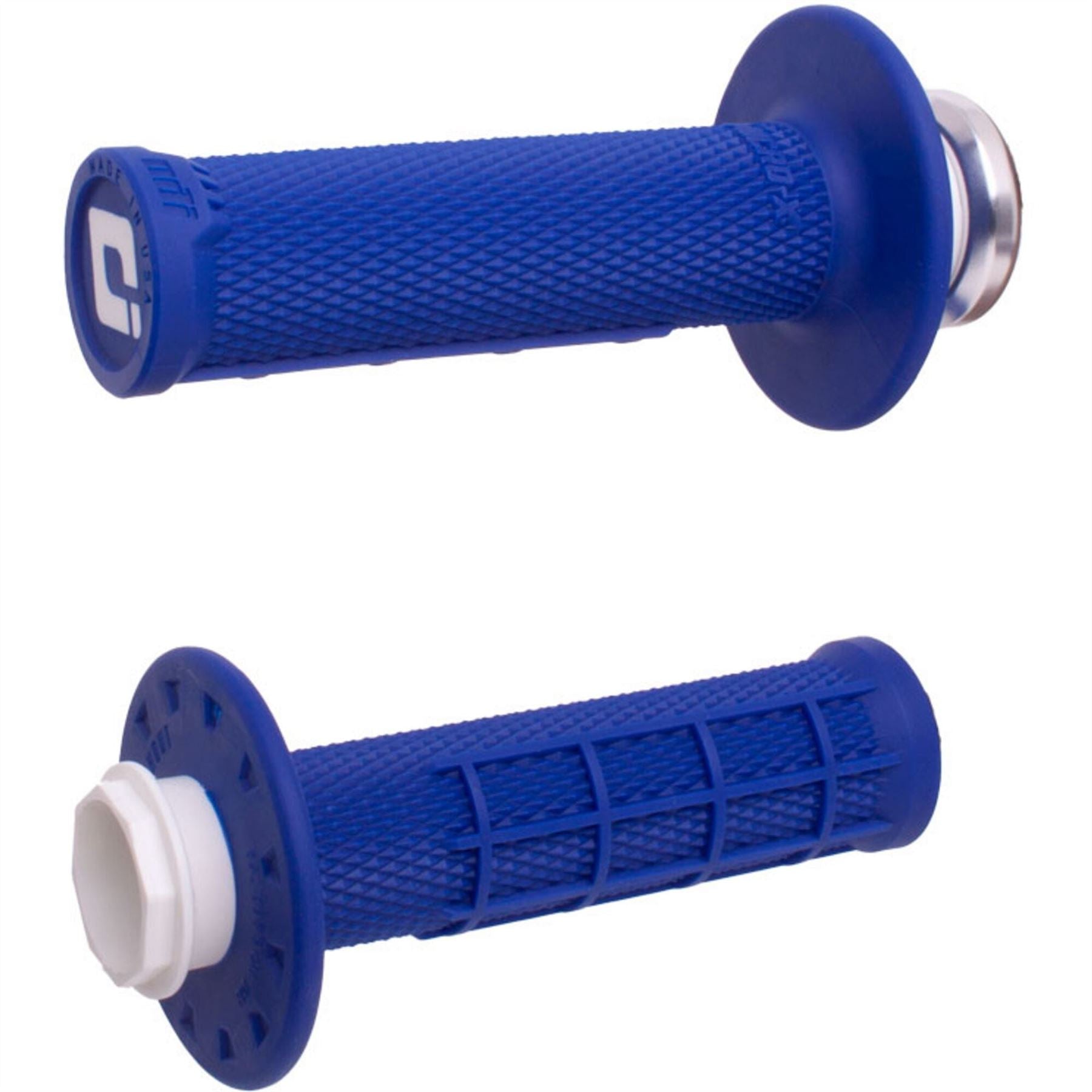 ODI Micro-X Half-Waffle Lock-On Grip Set Blue For Husqvarna EE 3 2020-2025